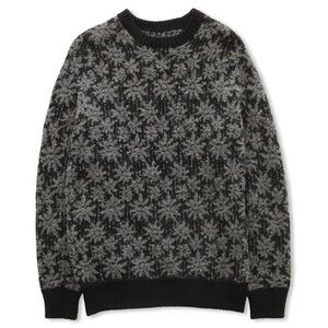 Corridor Floral Alpaca Crewneck Sweater- Medium